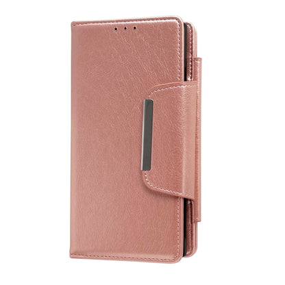 For Google Pixel 9 Pro XL Multifunctional 7-Card Wallet Leather Phone Case(Rose Gold) - Google Cases by buy2fix | Online Shopping UK | buy2fix