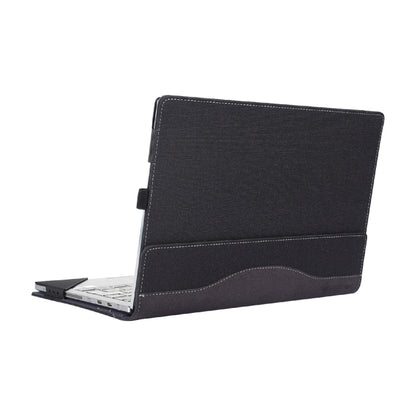 For Microsoft Surface Book 3 / 2 / 1 13.5 inch Cloth Texture Laptop Leather Case With Stand Function(Black) - 13.3 inch by buy2fix | Online Shopping UK | buy2fix