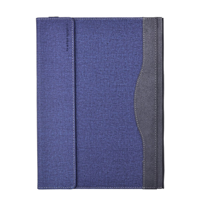 For Lenovo ThinkPad X1 Yoga Gen 8 14 inch Cloth Texture Laptop Leather Protective Case(Deep Blue) - Other by buy2fix | Online Shopping UK | buy2fix