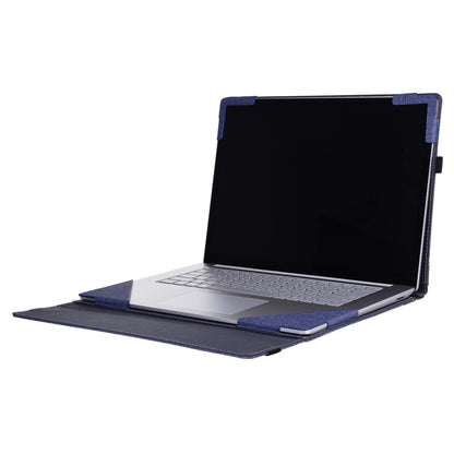 For Lenovo ThinkPad X1 Yoga Gen 7 14 inch Cloth Texture Laptop Leather Protective Case(Deep Blue) - Other by buy2fix | Online Shopping UK | buy2fix