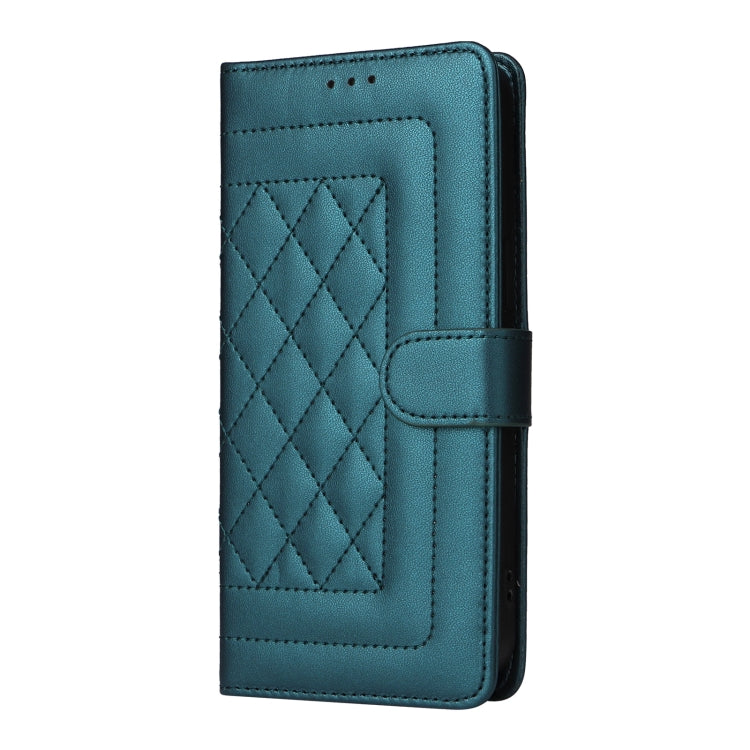 For Google Pixel 9 Pro Diamond Lattice Leather Flip Phone Case(Green) - Google Cases by buy2fix | Online Shopping UK | buy2fix