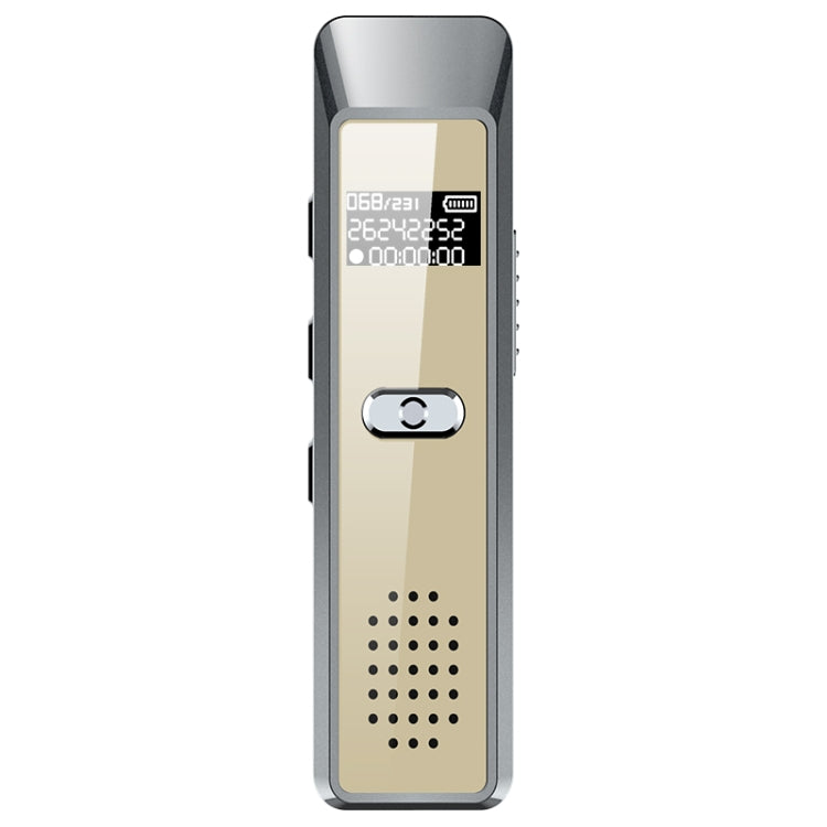 JNN Q7 Mini Portable Voice Recorder with OLED Screen, Memory:32GB(Grey+Gold) - Recording Pen by JNN | Online Shopping UK | buy2fix