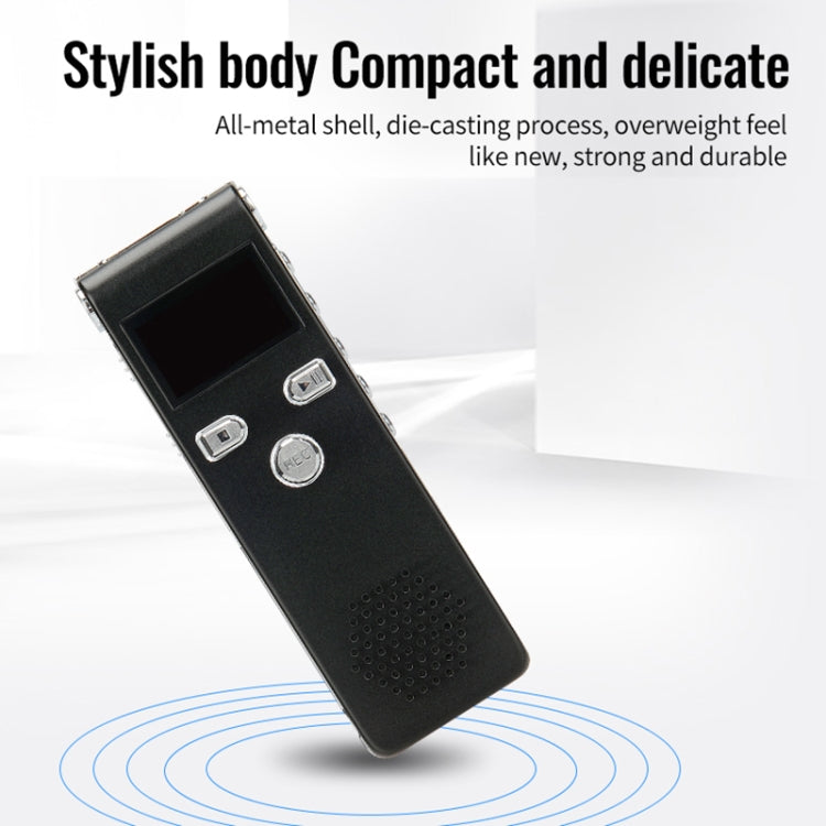 JNN X18 Mini Smart HD Noise Cancelling Voice Recorder, Memory:4GB(Black) - Recording Pen by JNN | Online Shopping UK | buy2fix