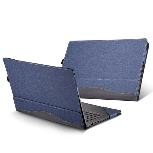 For HP Pavilion X360 Convertible 14-dy Leather Laptop Shockproof Protective Case(Dark Blue) - Screen & Keyboard Cover by buy2fix | Online Shopping UK | buy2fix