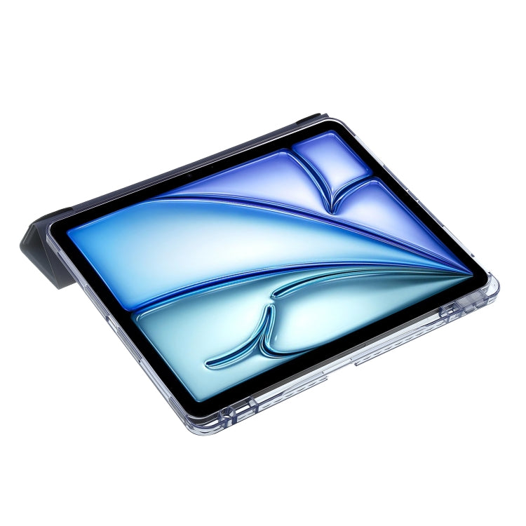 For iPad Air 11 2025 / 2024 Clear Acrylic Deformation Leather Tablet Case(Dark Blue) - iPad Air 11 2025 / 2024 Cases by buy2fix | Online Shopping UK | buy2fix