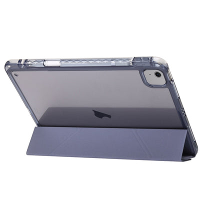 For iPad Air 13 2024 Clear Acrylic Deformation Leather Tablet Case(Grey) - iPad Air 13 2024 Cases by buy2fix | Online Shopping UK | buy2fix