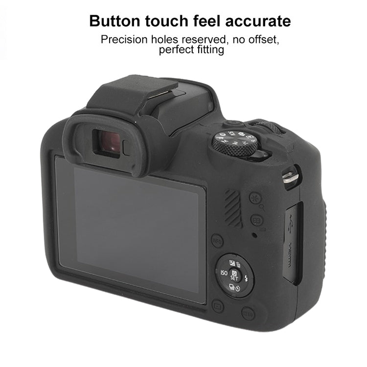 For Canon EOS R100 Glossy Soft Silicone Protective Case(Black) - Protective Case by buy2fix | Online Shopping UK | buy2fix