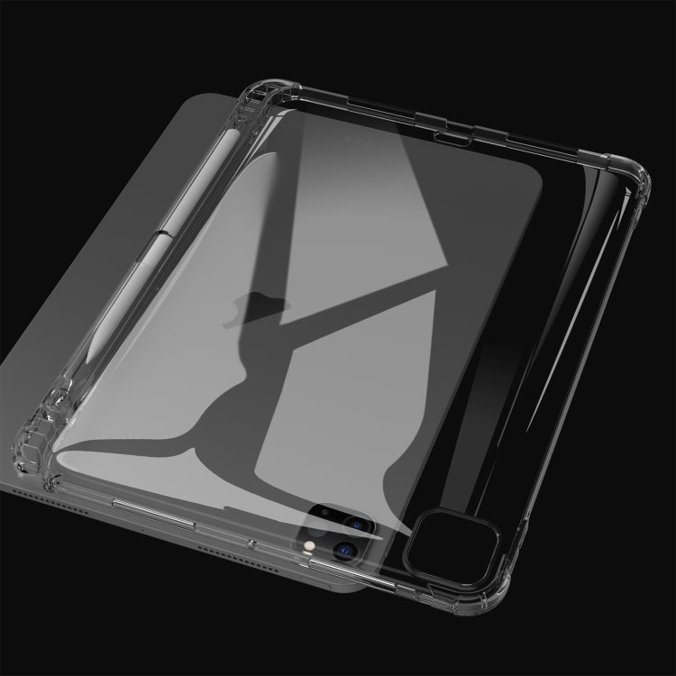 For iPad Pro 13 2024 Highly Transparent TPU Full Thicken Corners Shockproof Protective Case with Pen Slot(Transparent) - iPad Pro 13 2024 Cases by buy2fix | Online Shopping UK | buy2fix