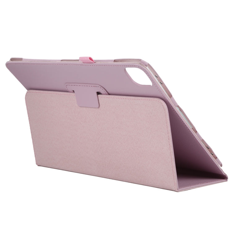 For iPad Air 11 2024 Litchi Texture Solid Color Leather Tablet Case(Pink) - iPad Air 11 2024 Cases by buy2fix | Online Shopping UK | buy2fix