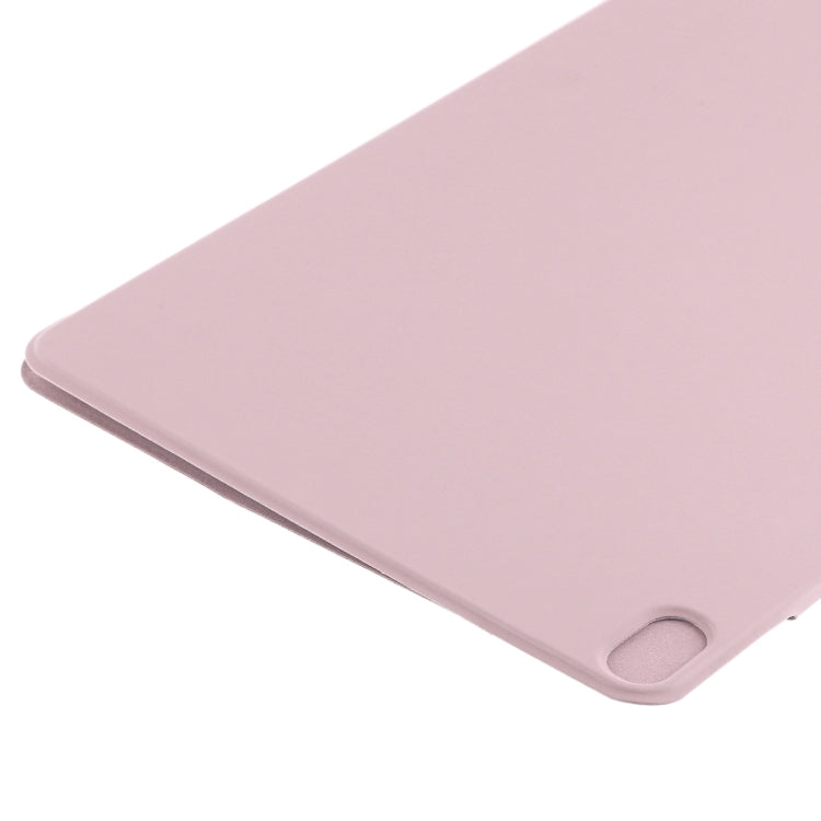 For iPad Air 13 2024 Double-sided Clip Fixed Buckle Magnetic PU Leather Smart Tablet Case(Rose Gold) - iPad Air 13 2024 Cases by buy2fix | Online Shopping UK | buy2fix