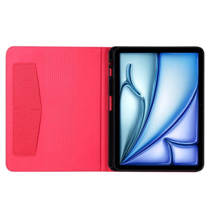 For iPad Air 13 2024 Fabric Leather Tablet Case(Red) - iPad Air 13 2024 Cases by buy2fix | Online Shopping UK | buy2fix