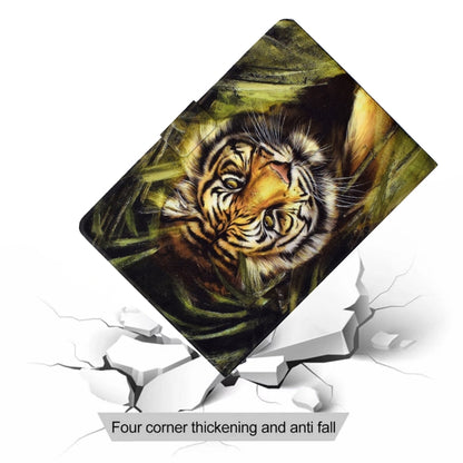 For iPad Pro 11 2024 Colored Drawing Horizontal Flip Tablet Leather Case(Tiger) - iPad Pro 11 2024 Cases by buy2fix | Online Shopping UK | buy2fix