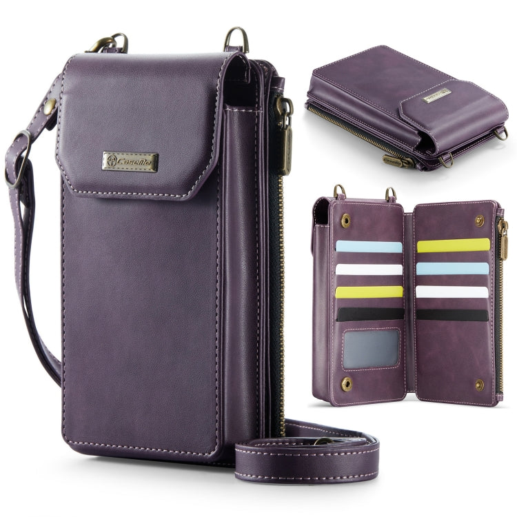 CaseMe Me40 Vertical Multifunctional Shoulder Crossbody Phone Bag(Purple) -  by CaseMe | Online Shopping UK | buy2fix