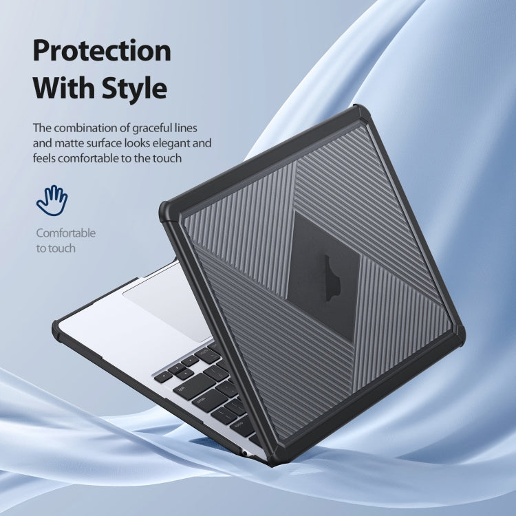 For MacBook Air 13.3 2020 / 2018 DUX DUCIS LCGH Laptop Frosted Protective Case(Black) - MacBook Air Cases by DUX DUCIS | Online Shopping UK | buy2fix