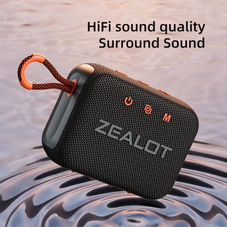 Zealot S75 Portable Outdoor IPX6 Waterproof Bluetooth Speaker(Orange) - Waterproof Speaker by ZEALOT | Online Shopping UK | buy2fix