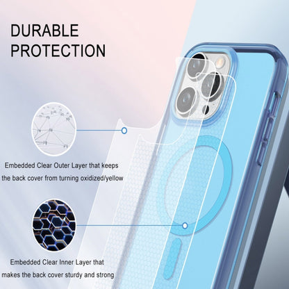 For iPhone 11 Pro Max Colorful MagSafe Magnetic PC + TPU Phone Case(Blue) - iPhone 11 Pro Max Cases by buy2fix | Online Shopping UK | buy2fix