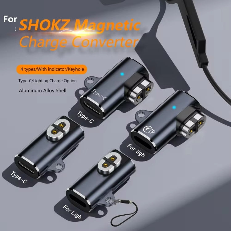 For Shokz Bone Conduction Bluetooth Earphone Charging Conversion Adapter, Interface:Type-C Elbow - Earphone Adapter by buy2fix | Online Shopping UK | buy2fix