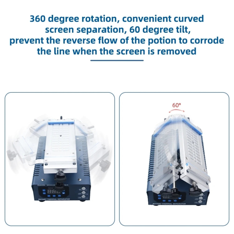 Kaisi 946 Max Double Vacuum Pumps LCD Separator Rotating Thermal Machine, US Plug - Separation Equipment by Kaisi | Online Shopping UK | buy2fix