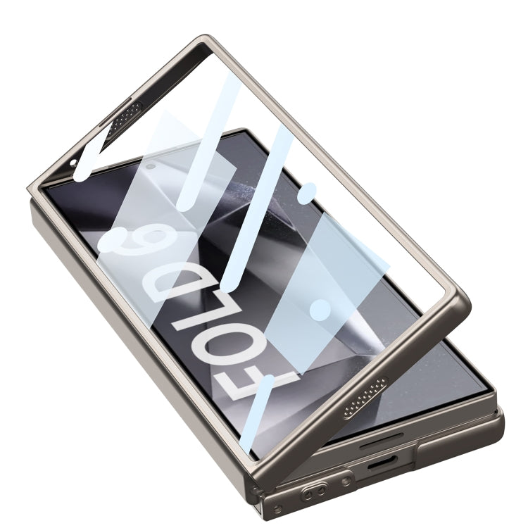 For Samsung Galaxy Z Fold6 GKK Integrated Ultra-thin Sliding Window Phone Case(Titanium Gray) - Galaxy Z Fold6 5G Cases by GKK | Online Shopping UK | buy2fix