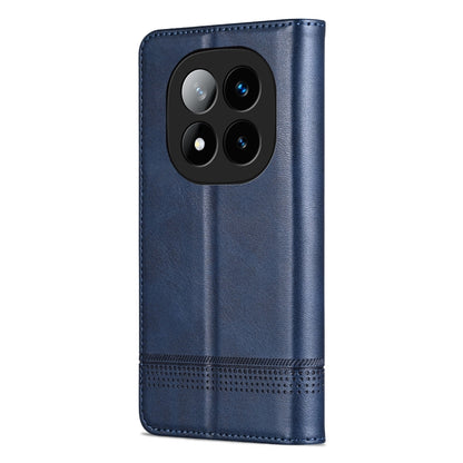 For Redmi Note 14 Pro 5G AZNS Magnetic Calf Texture Flip Leather Phone Case(Dark Blue) - Note 14 Pro Cases by AZNS | Online Shopping UK | buy2fix