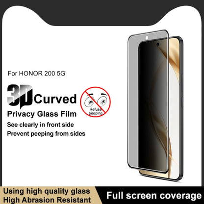 For Honor 200 imak 3D Curved Privacy Full Screen Tempered Glass Film - Honor Tempered Glass by imak | Online Shopping UK | buy2fix