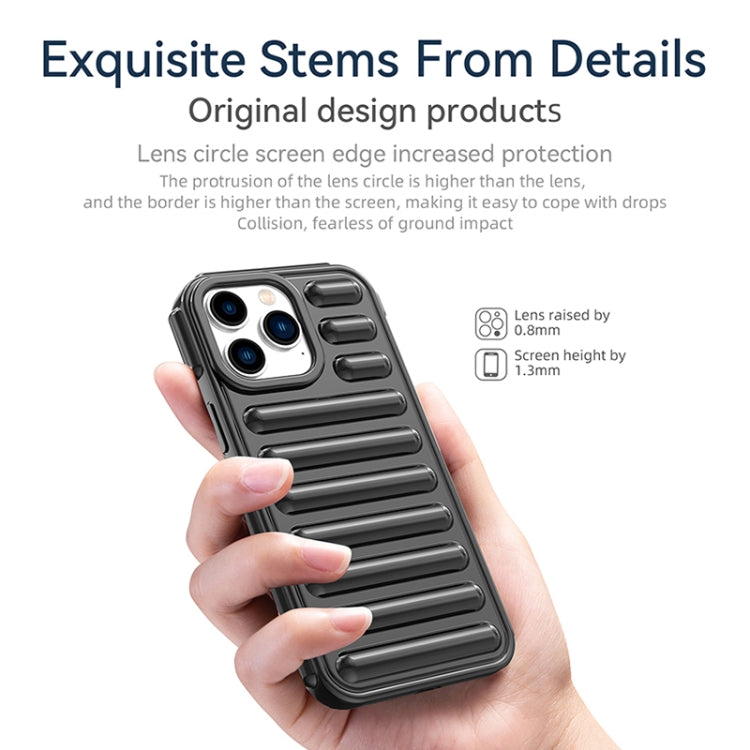 For iPhone 16 Pro Capsule Series Candy Color TPU Phone Case(Black) - iPhone 16 Pro Cases by buy2fix | Online Shopping UK | buy2fix