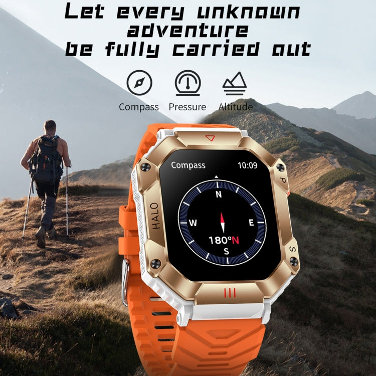 LEMFO KR80 2.0 inch BT5.1 IP67 Sport Smart Watch, Support Bluetooth Call / Sleep / Blood Oxygen / Heart Rate / Blood Pressure Health Monitor(Black+Camouflage) - Smart Watches by LEMFO | Online Shopping UK | buy2fix