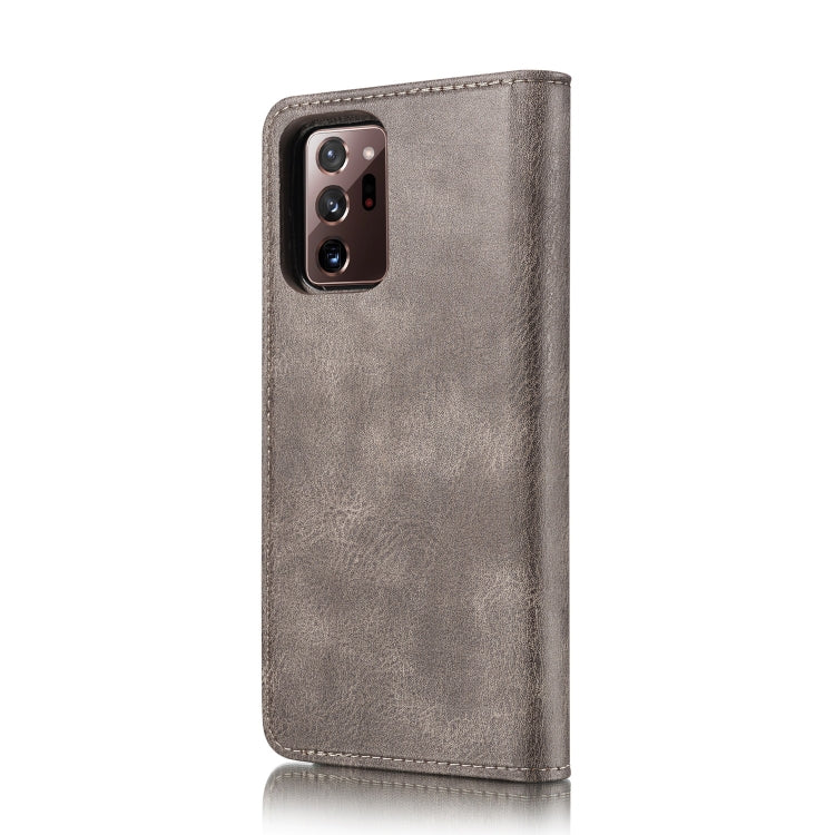 For Samsung Galaxy Note20 Ultra DG.MING Crazy Horse Texture Flip Detachable Magnetic Leather Case with Holder & Card Slots & Wallet(Gray) - Galaxy Note20 Ultra Cases by DG.MING | Online Shopping UK | buy2fix