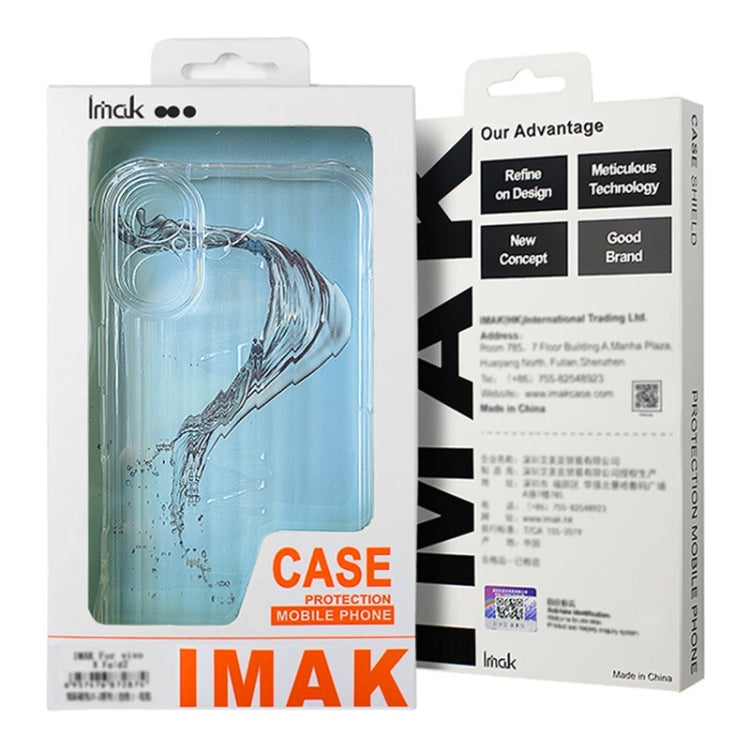 For Honor 200 IMAK Corrugated Texture Airbag TPU Phone Case(Transparent Black) - Honor Cases by imak | Online Shopping UK | buy2fix