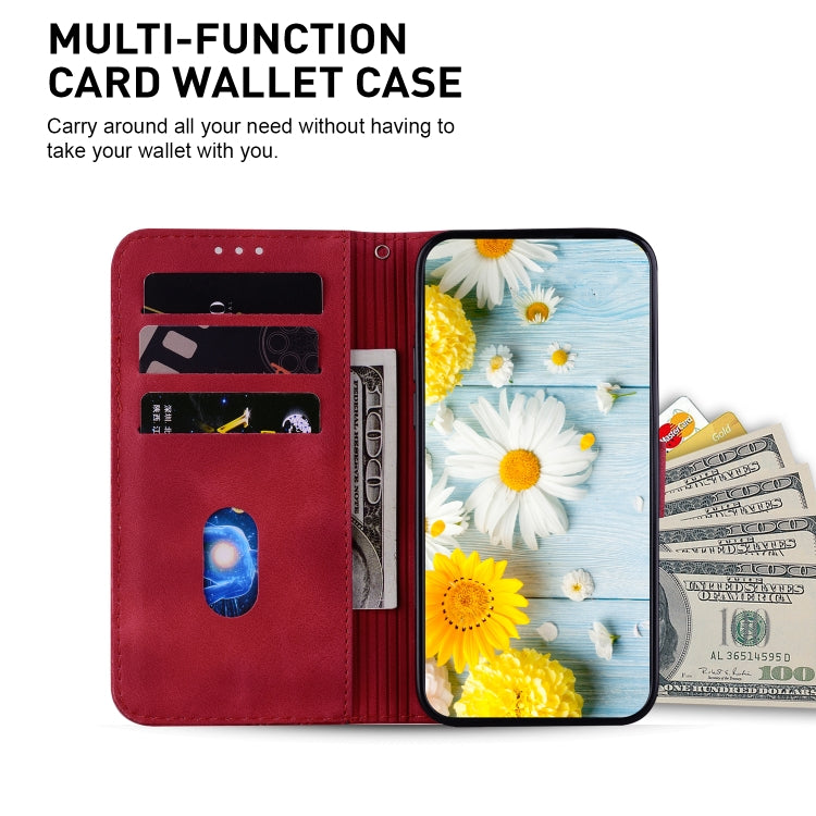 For Xiaomi Redmi K70 / K70 Pro Lily Embossed Leather Phone Case(Red) - K70 Cases by buy2fix | Online Shopping UK | buy2fix