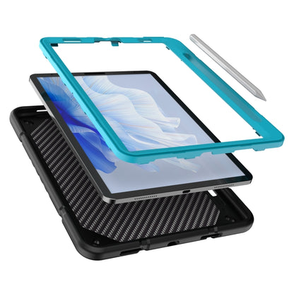 For iPad Pro 11 2022 / 2021 / 2020 Armor Holder Silicone Hybrid PC Tablet Case(Black Blue) - iPad Pro 11 (2022/2021) Cases by buy2fix | Online Shopping UK | buy2fix