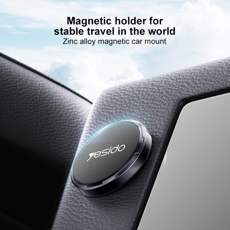 Yesido C211 Round Magnetic Car Holder(Black) - Car Holders by Yesido | Online Shopping UK | buy2fix