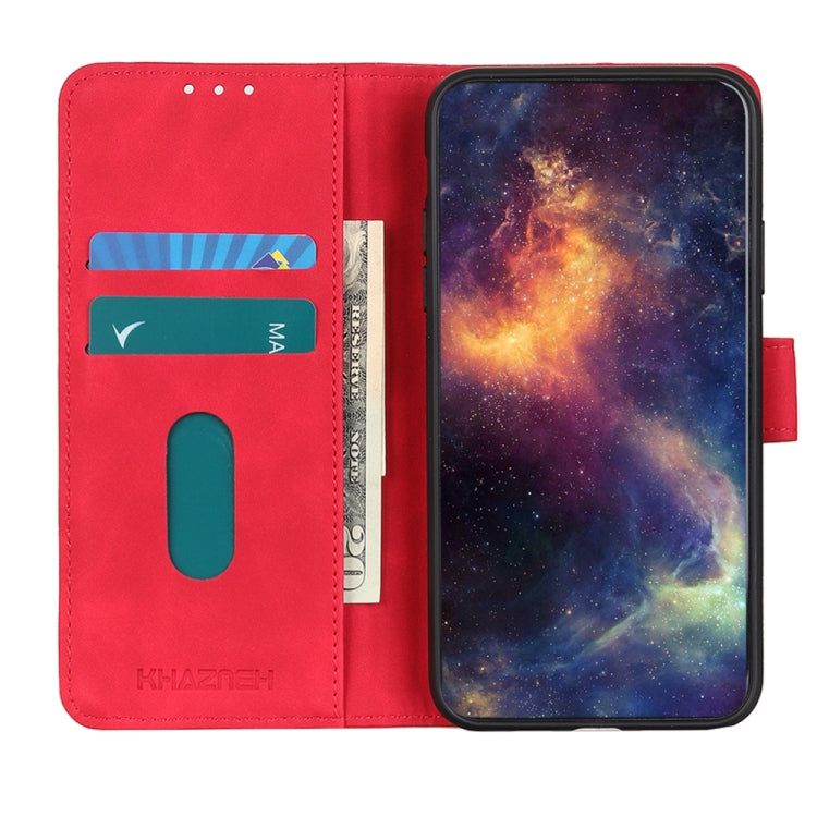 For Samsung Galaxy S25 Ultra 5G KHAZNEH Retro Texture Horizontal Flip Leather Phone Case(Red) - Galaxy S25 Ultra 5G Cases by buy2fix | Online Shopping UK | buy2fix