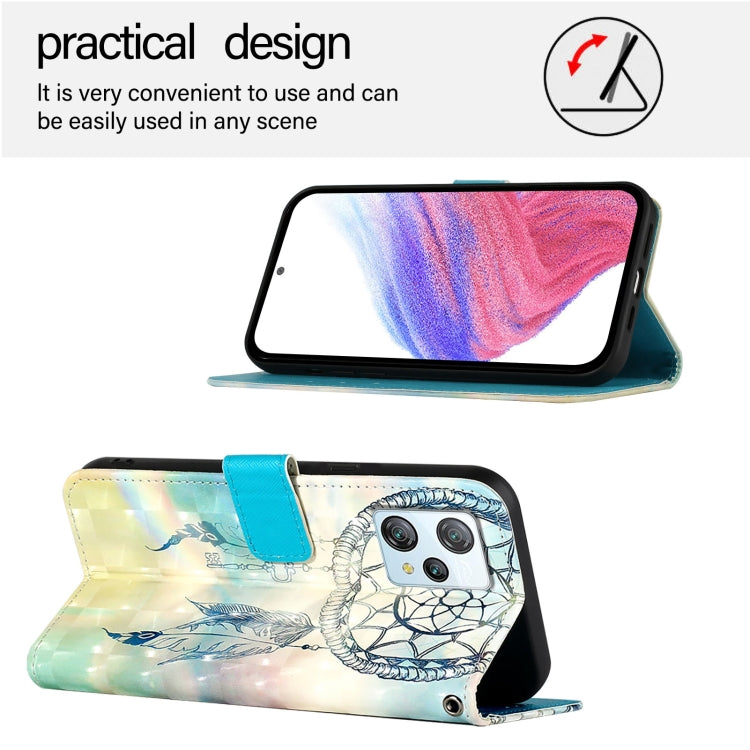 For Blackview A53 3D Painting Horizontal Flip Leather Phone Case(Dream Wind Chimes) - More Brand by buy2fix | Online Shopping UK | buy2fix