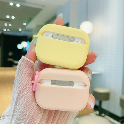 For AirPods Pro 2 Fresh 3D Emoji Pattern Skin Feel Earbuds Box PC Case(Pink) - For AirPods Pro 2 by buy2fix | Online Shopping UK | buy2fix