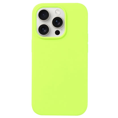 For iPhone 16 Pro Liquid Silicone Phone Case(Brilliant Green) - iPhone 16 Pro Cases by buy2fix | Online Shopping UK | buy2fix