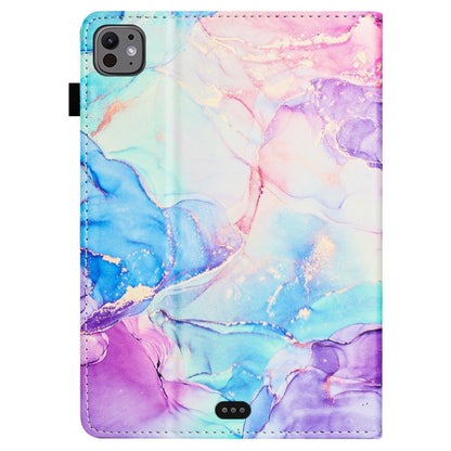 For iPad Air 11 2025 / 2024 Marble Litchi Leather Smart Tablet Case(Purple Blue) - iPad Air 11 2025 / 2024 Cases by buy2fix | Online Shopping UK | buy2fix