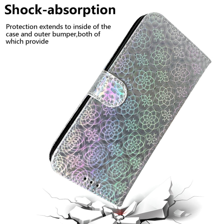 For Samsung Galaxy S25+ 5G Colorful Magnetic Buckle Leather Phone Case(Silver) - Galaxy S25+ 5G Cases by buy2fix | Online Shopping UK | buy2fix