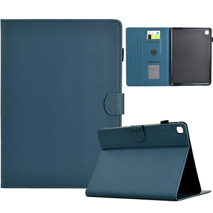 For Samsung Galaxy Tab S5e Solid Color Fiber Texture Smart Tablet Leather Case(Royal Blue) - Tab S5E 10.5 T720 / T725 by buy2fix | Online Shopping UK | buy2fix