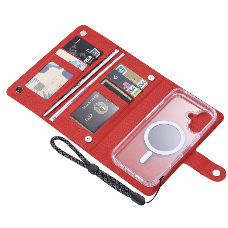 For iPhone 16 Pro ViLi GHA-C Series RFID MagSafe Magnetic Flip Leather Phone Case(Red) - iPhone 16 Pro Cases by ViLi | Online Shopping UK | buy2fix