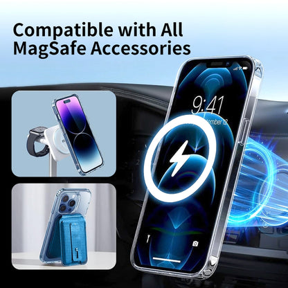 For iPhone 15 Pro Max ViLi MAG-C Series MagSafe Magnetic PC + TPU Phone Case(Transparent) - iPhone 15 Pro Max Cases by ViLi | Online Shopping UK | buy2fix