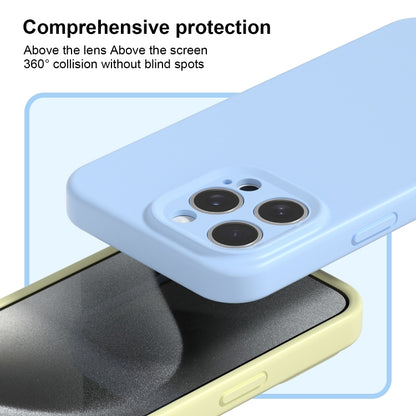 For iPhone 16 Pro Precise Hole Liquid Silicone Jelly Color Full Coverage Phone Case(Midnight Blue) - iPhone 16 Pro Cases by buy2fix | Online Shopping UK | buy2fix