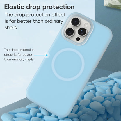 For iPhone 15 Plus Jelly Liquid Silicone MagSafe Magnetic Phone Case(White) - iPhone 15 Plus Cases by buy2fix | Online Shopping UK | buy2fix