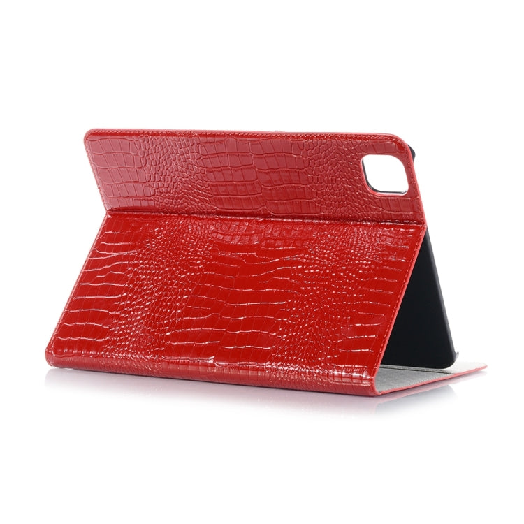 For iPad Pro 13  2024 Crocodile Texture Leather Tablet Case(Red) - iPad Pro 13 2024 Cases by buy2fix | Online Shopping UK | buy2fix