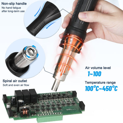 Kaisi 858Pro Smart Sleep Lead-free Digital Display Hot Air Gun Desoldering Station, Plug:US Plug - Electric Soldering Iron by Kaisi | Online Shopping UK | buy2fix