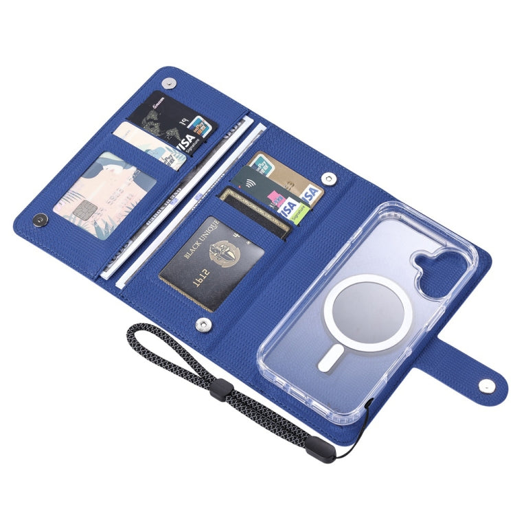 For Samsung Galaxy S24 5G ViLi GHA-C Series RFID MagSafe Magnetic Flip Leather Phone Case(Blue) - Galaxy S24 5G Cases by ViLi | Online Shopping UK | buy2fix