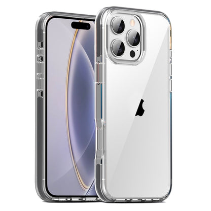 For iPhone 16 Pro Max TPE Airbag TPU+ PC Full Coverage Phone Case(Grey) - iPhone 16 Pro Max Cases by buy2fix | Online Shopping UK | buy2fix