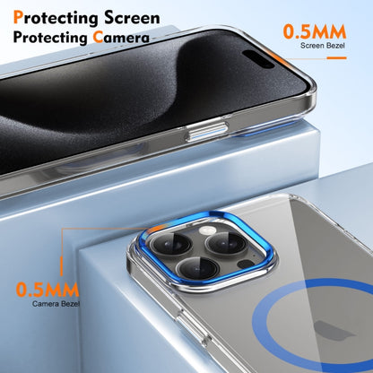 For iPhone 16 Pro Ice Feel HD Transparent MagSafe PC Full Coverage Phone Case(Blue) - iPhone 16 Pro Cases by buy2fix | Online Shopping UK | buy2fix