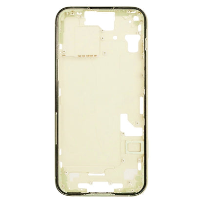 For iPhone 15 Middle Frame Bezel Plate with Side Keys + Card Tray, Version:China Version(Yellow) - LCD Related Parts by buy2fix | Online Shopping UK | buy2fix