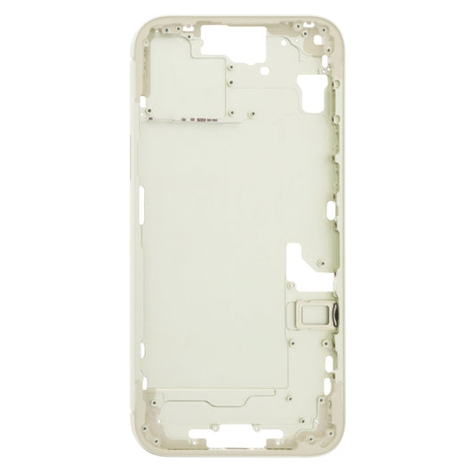 For iPhone 15 Plus Middle Frame Bezel Plate with Side Keys + Card Tray, Version:CE EU Version(Yellow) - LCD Related Parts by buy2fix | Online Shopping UK | buy2fix